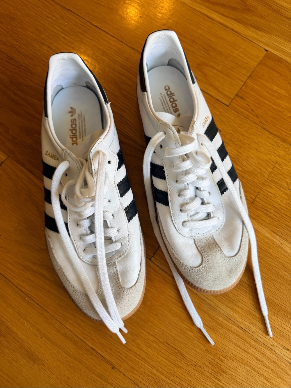 Unisex adidas Samba Decon in White and Black- US Size 6